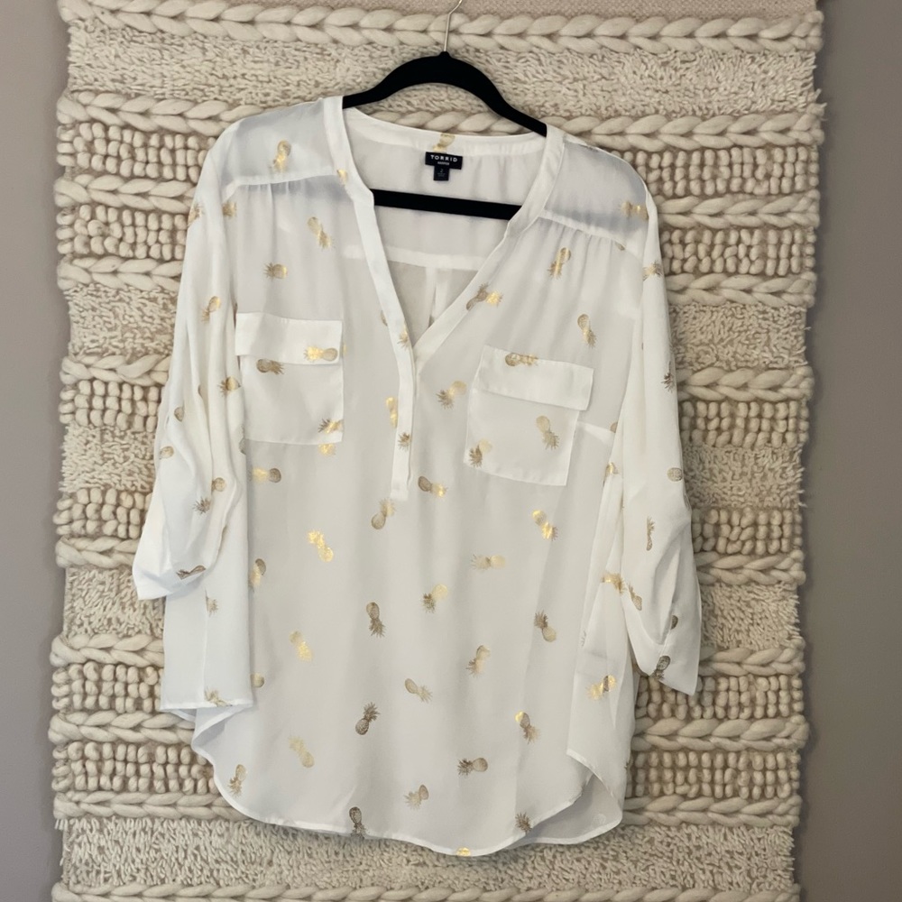 Torrid 18/20 summer blouse NWOT